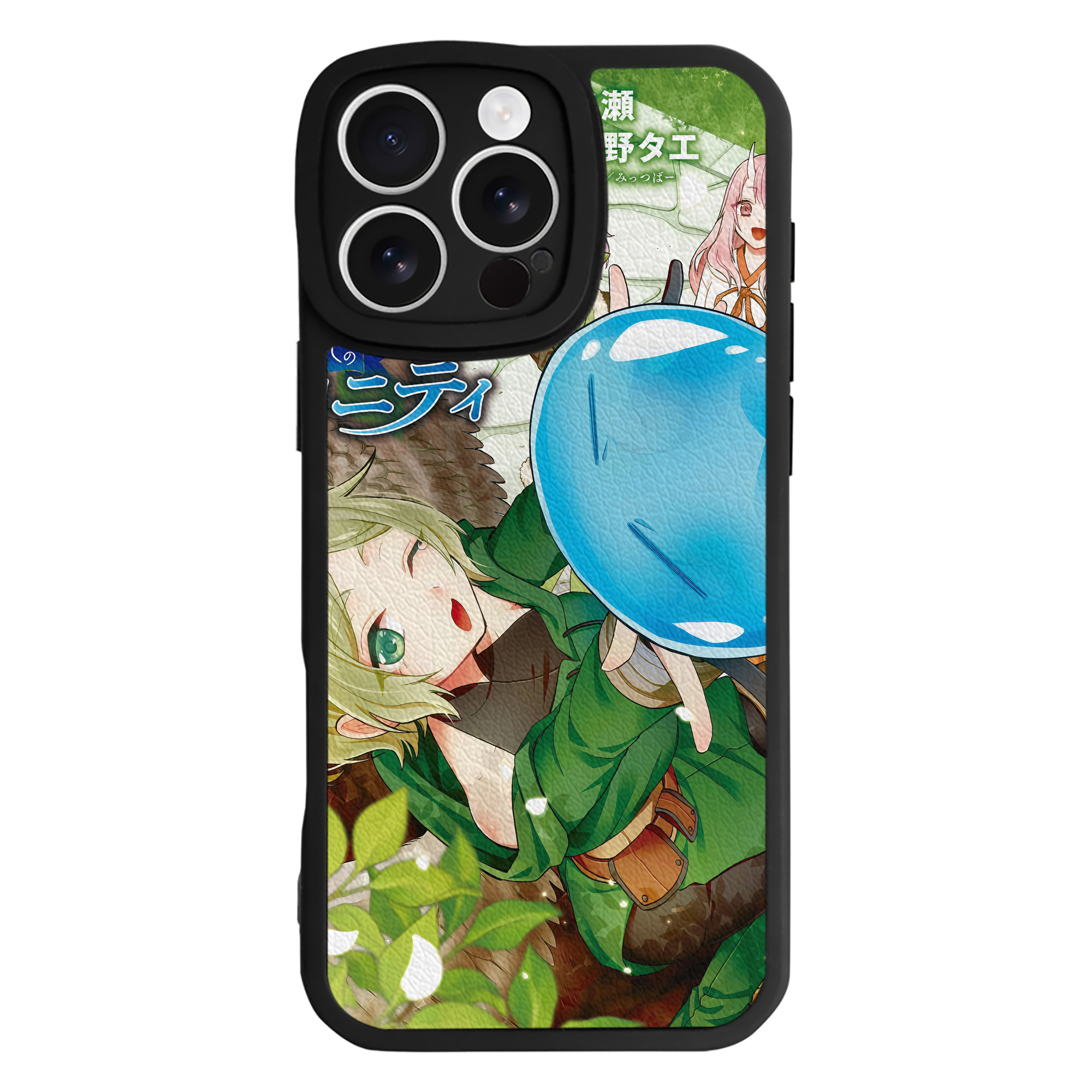 （画像用） 転スラ Regarding Reincarnated to Slime 【iPhone 16シリーズ対応】シリコンスマホケース（レザー調） 材質：シリコン